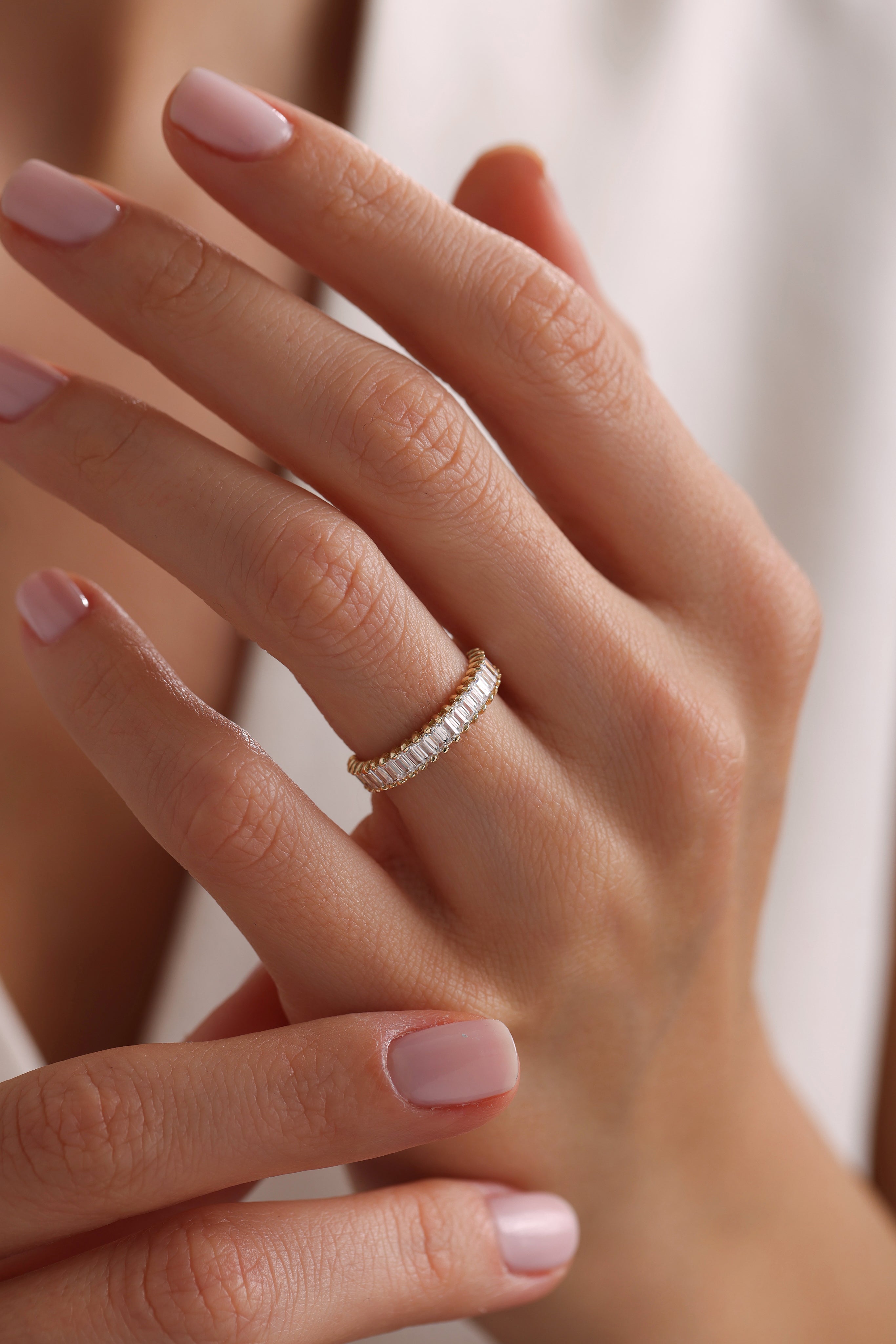 14k Gold Eternal Glow Baguette Ring