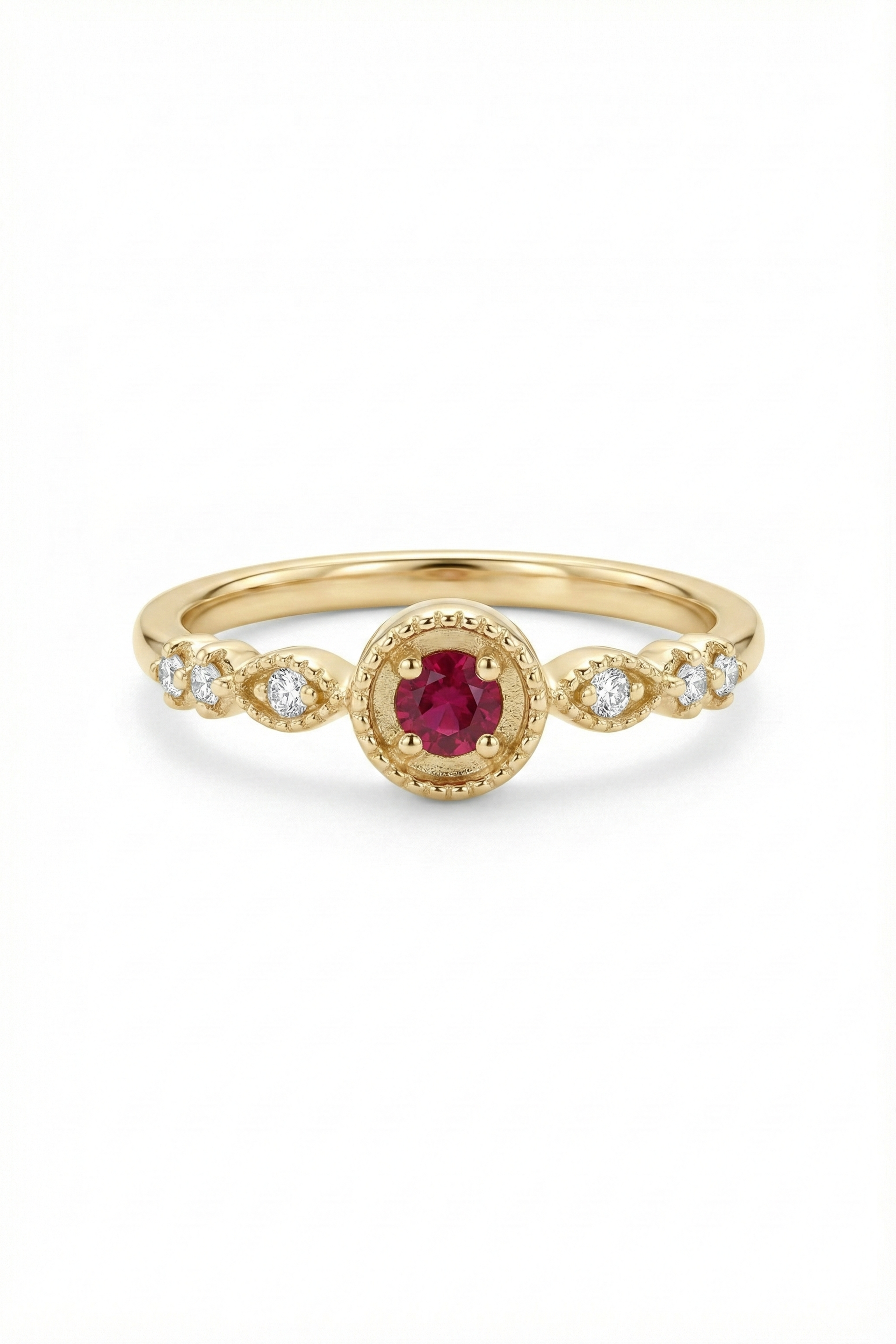 14k Gold Scarlet Ruby Ring