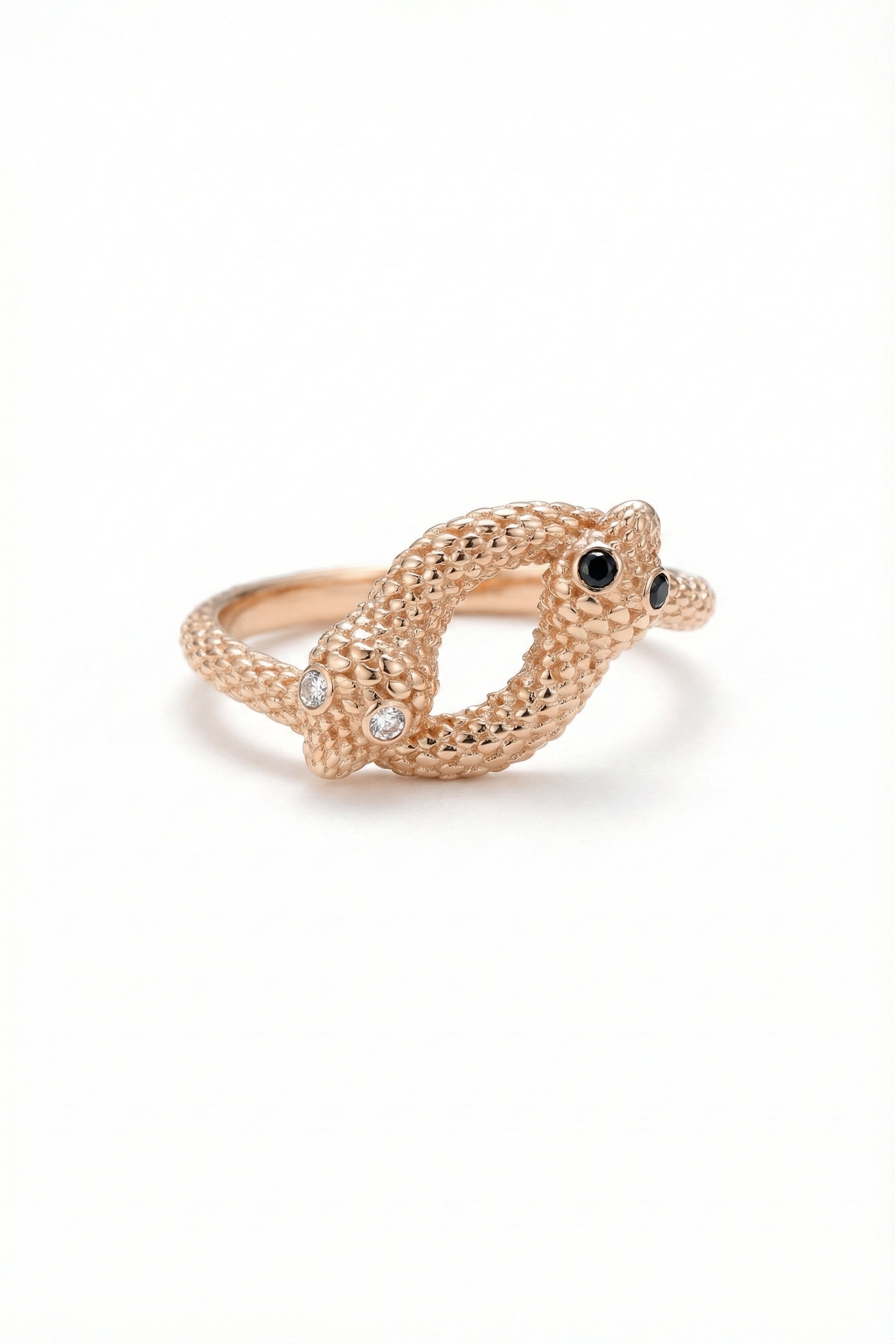 14k Gold Twin Snake Ring