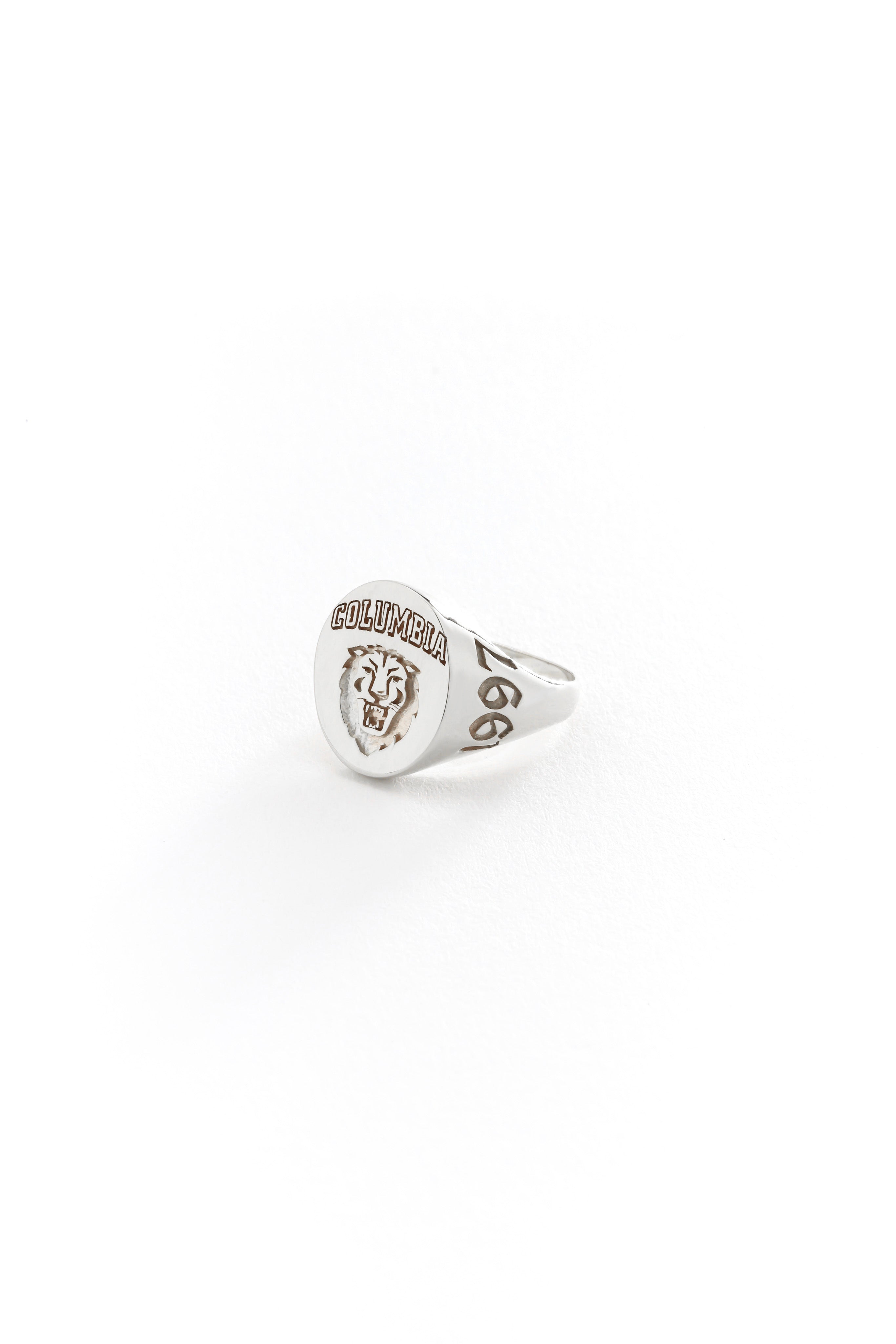 14k Gold 3D Signet Ring