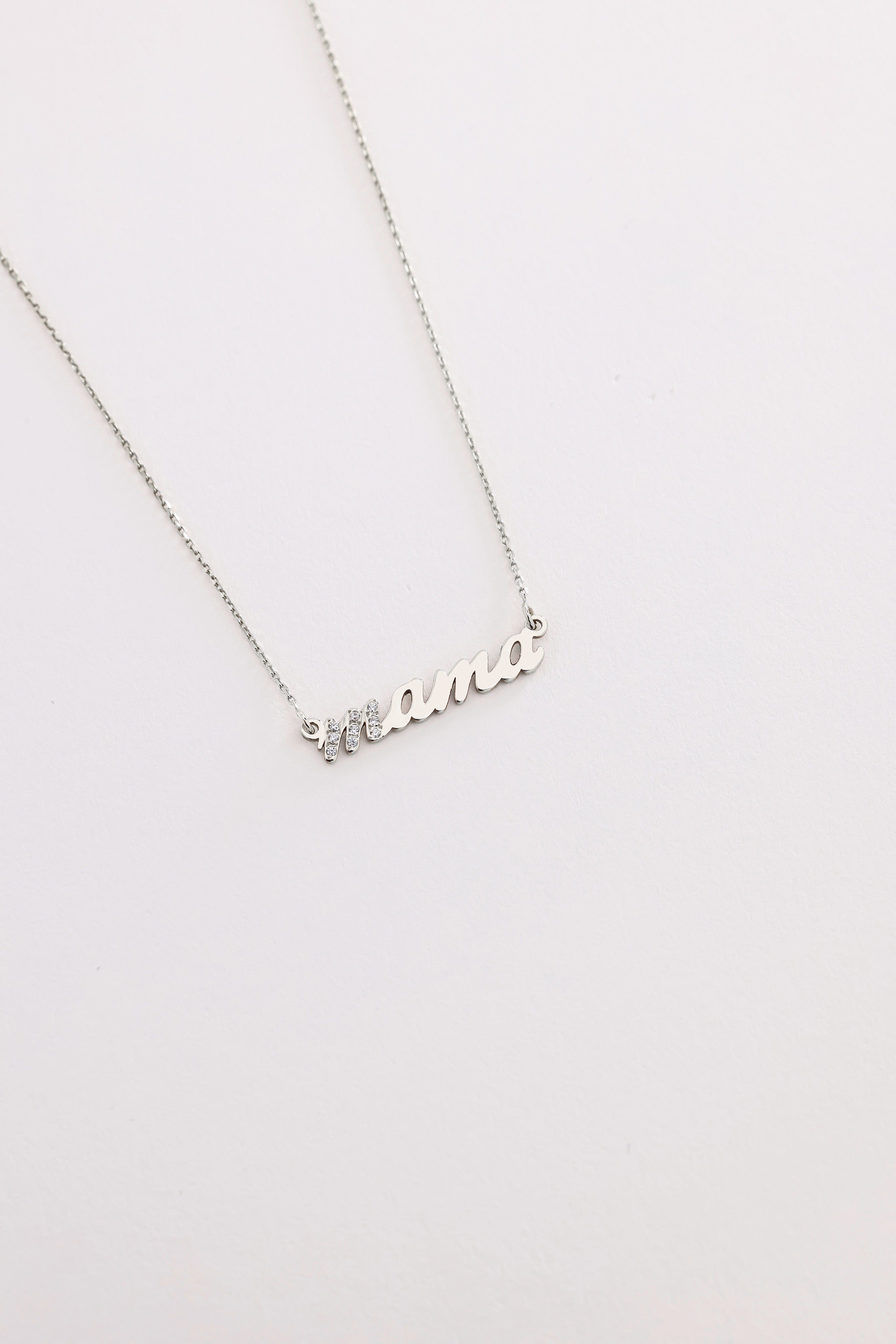 14k Gold Elegant Mama Necklace