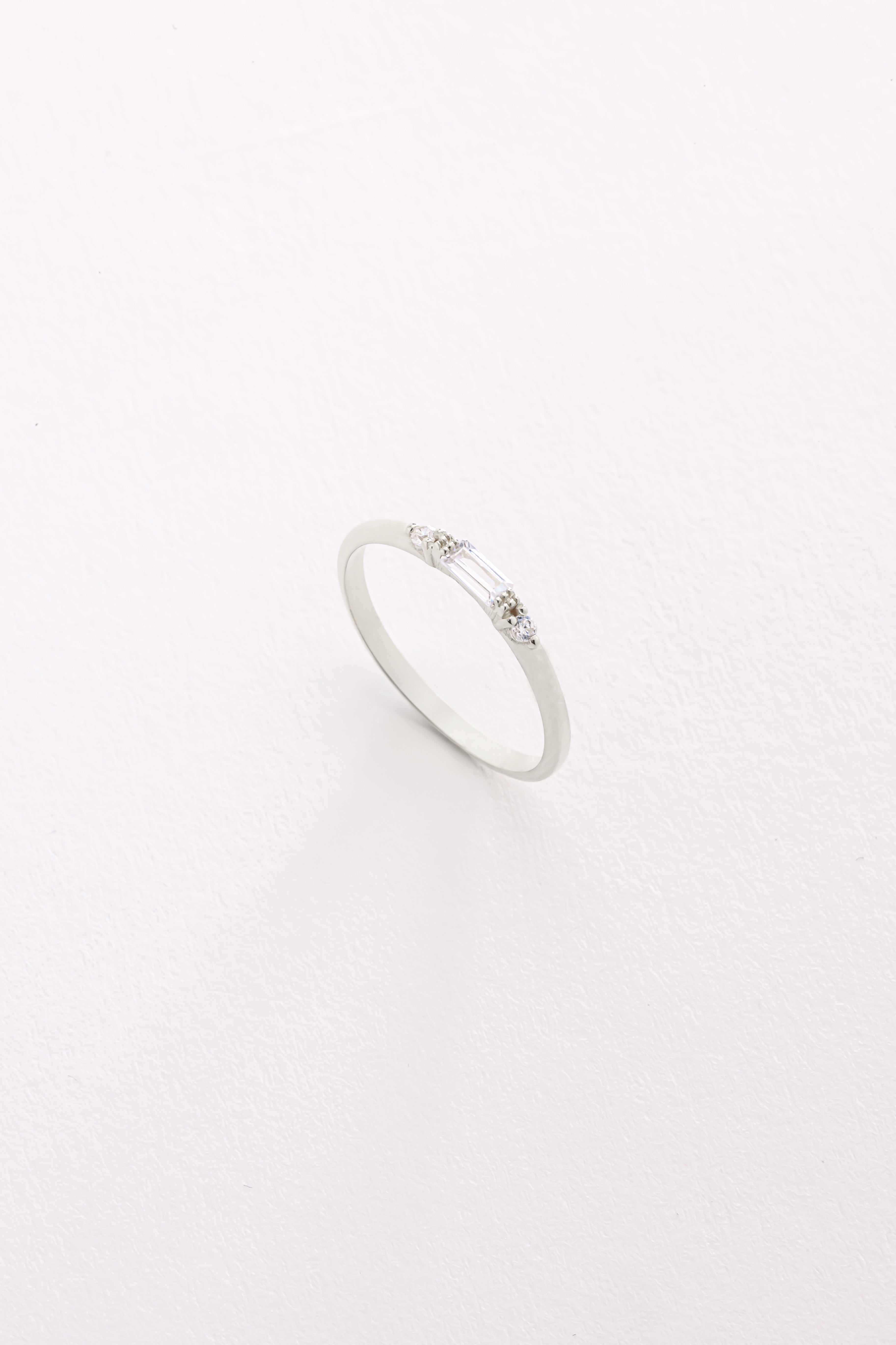 14k Baguette Trio Ring