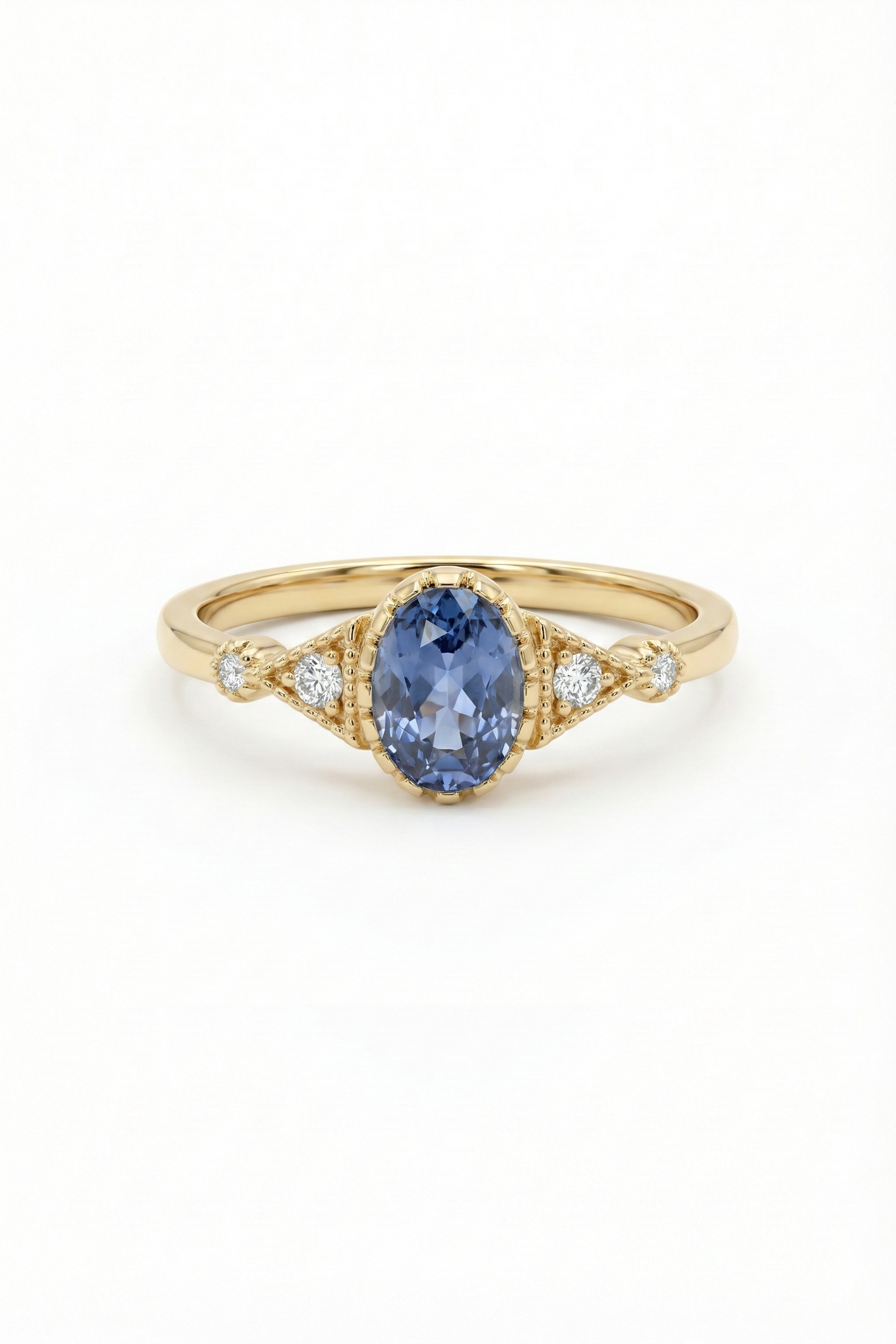 14k Gold Majestic Tanzanite Ring