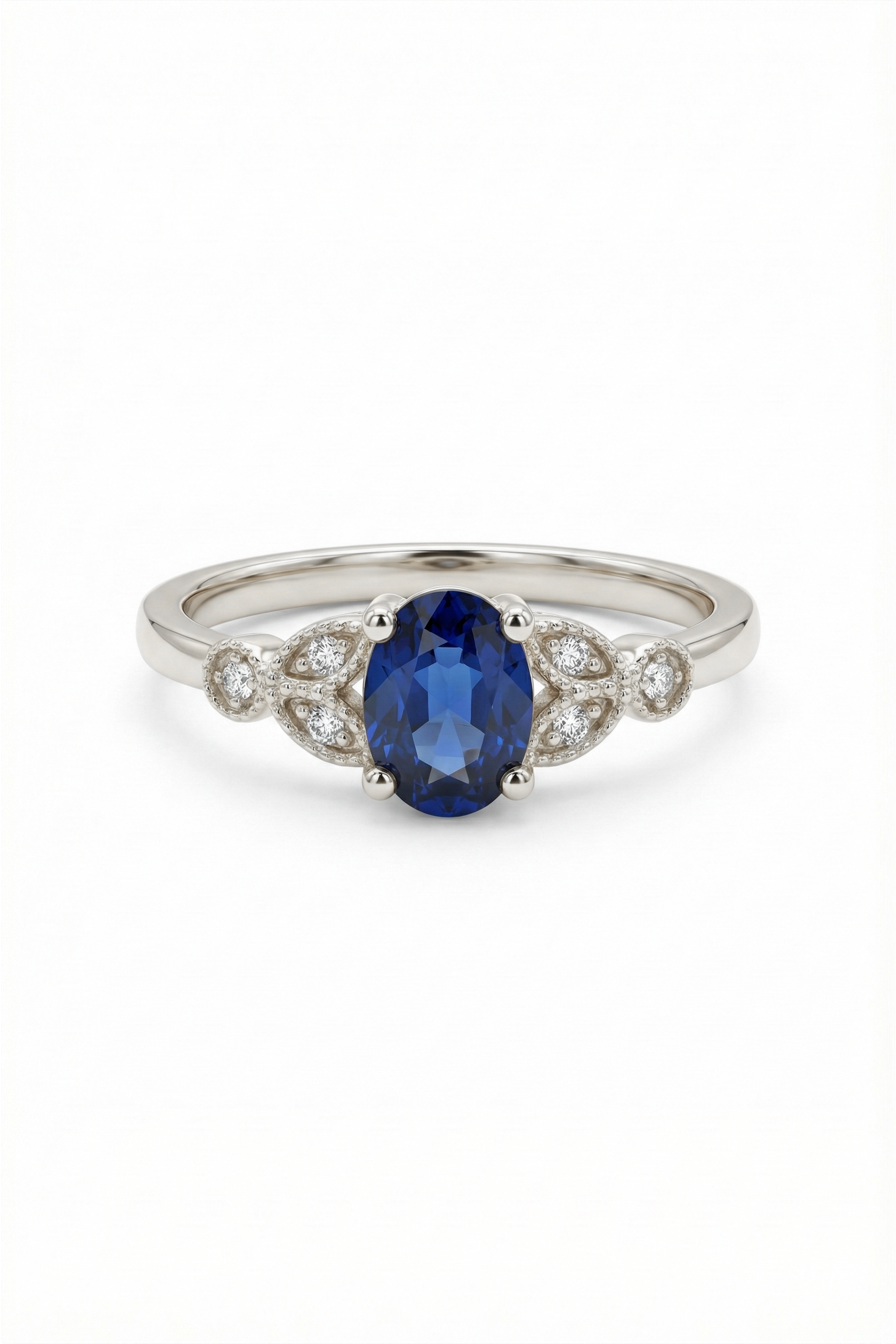 14k Gold Eternal Blue Sapphire Ring