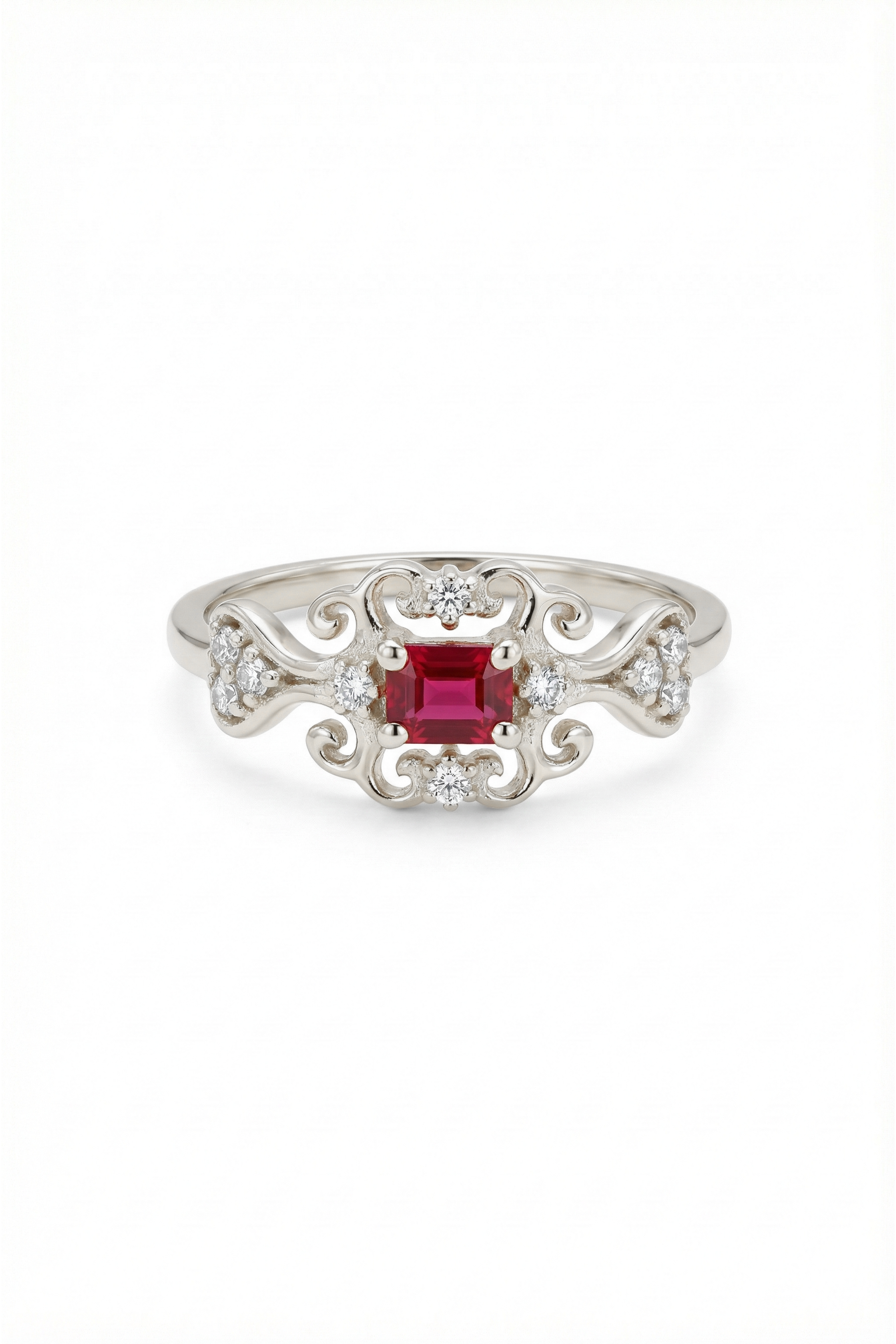 14k Gold Regal Beauty Rhodolite Ring