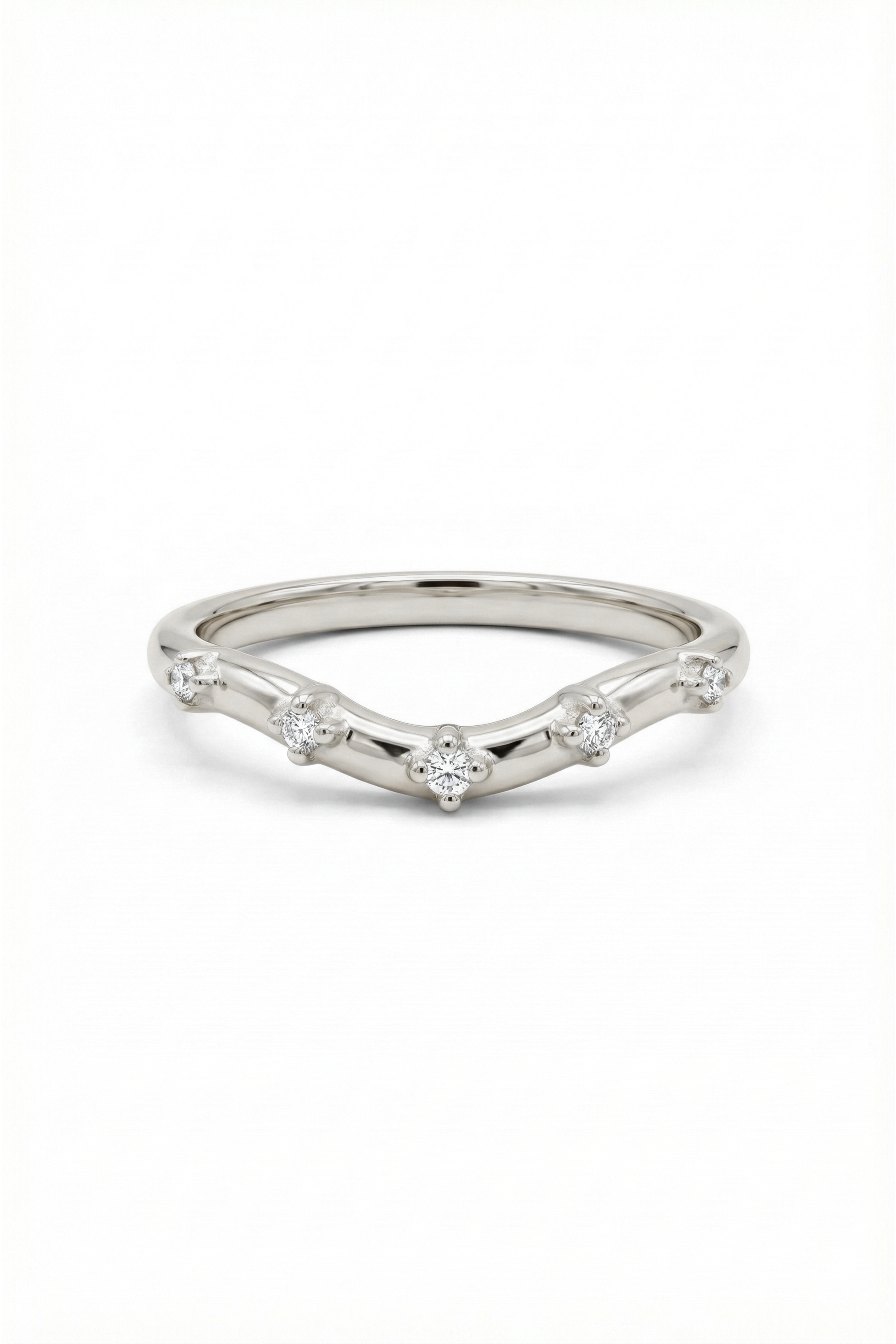 14k Gold Five-Stone Diamond Band