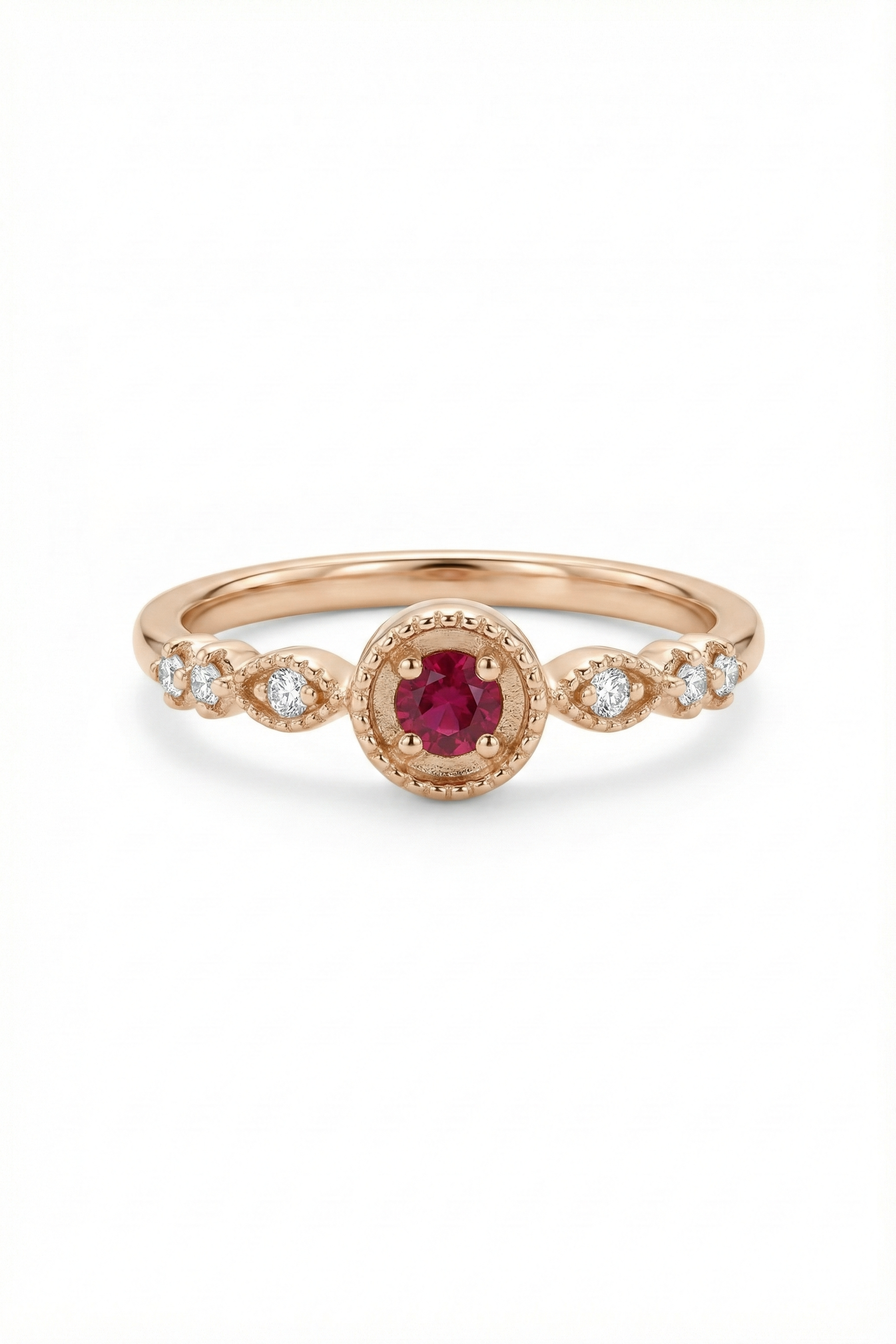14k Gold Scarlet Ruby Ring